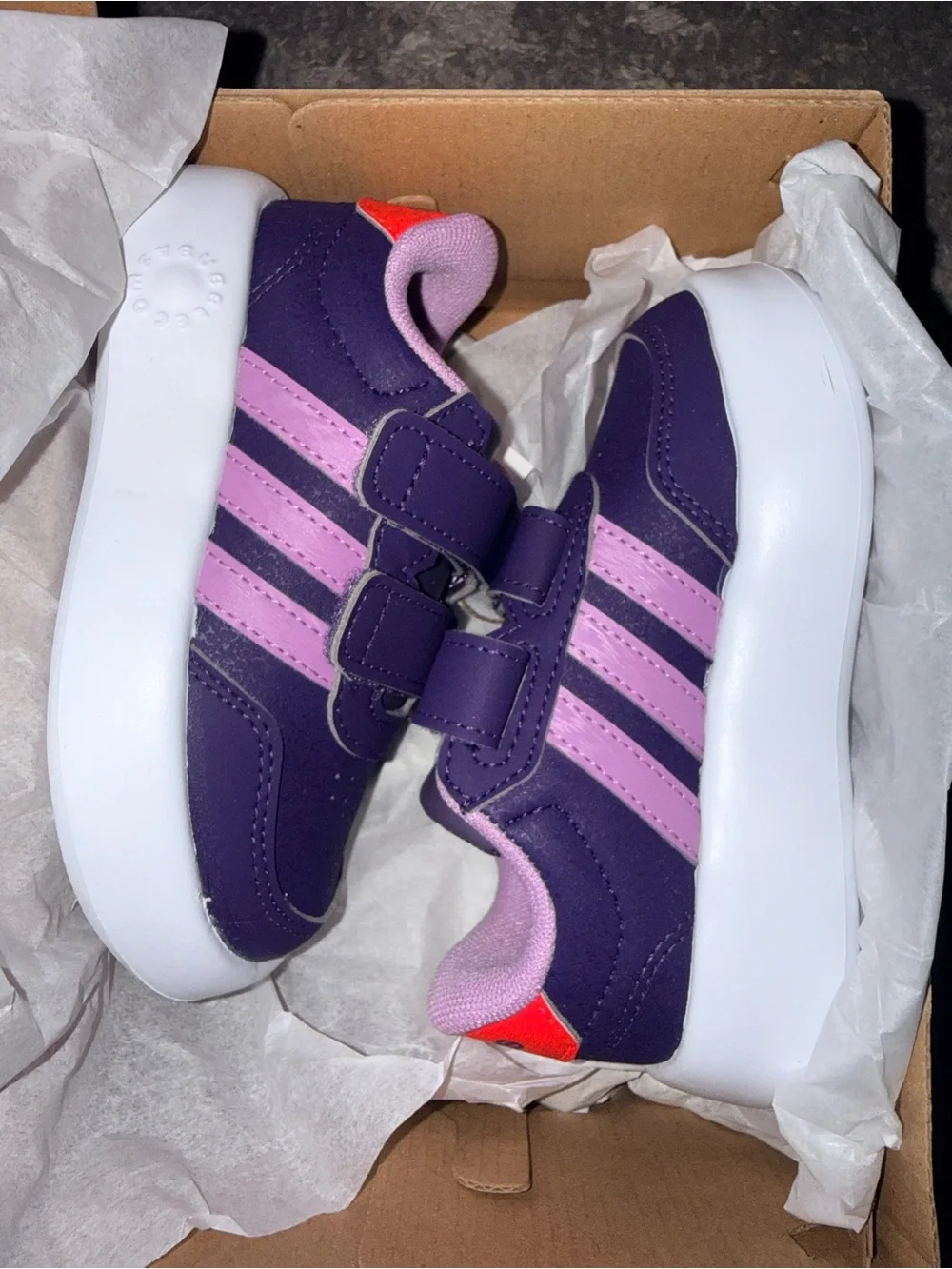 adidas Breaknet 3.0 Purple Toddler Shoes 7Kids